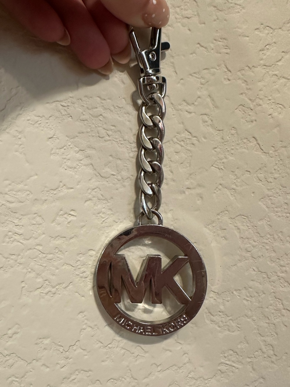 Silver Michael Kors Purse Charm